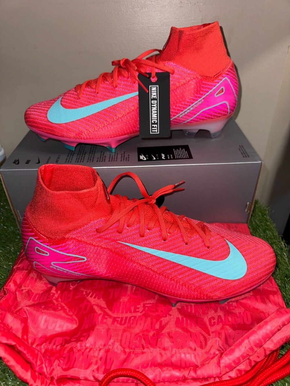 Men 12 Nike Zoom Mercurial Superfly 10 Elite FG Soccer "Mad Energy" FQ1454-800